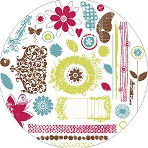 Delight clear acrylic stamps from Fancy Pants designs 30+ pcs